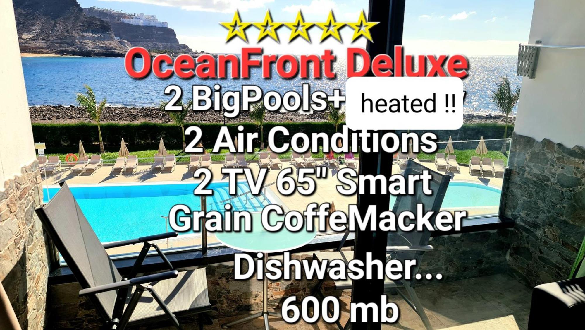OCEANFRONT DELUXE 3 Beach CURA-TAURO-AMADORES, 2 AirConditioners, 2TV-65 SMART Playa Del Cura  Exterior foto